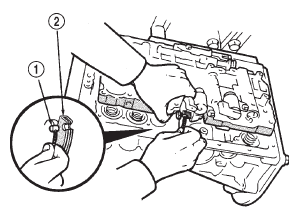 Fig. 188 Connecting Transmission Throttle Cable