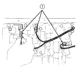 Fig. 189 Connecting Valve Body Solenoid Wires