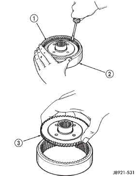 Fig. 215 Removing Ring Gear Hub