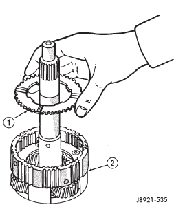 Fig. 219 Removing Planetary Thrust Washer