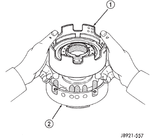 Fig. 240 Mount Direct Clutch On Overdrive Support