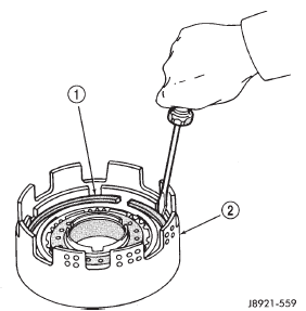 Fig. 242 Removing Clutch Pack Snap Ring
