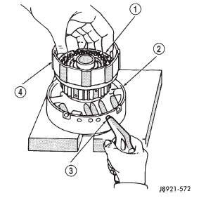Fig. 256 Removing Forward Clutch Piston