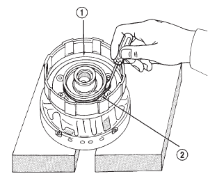 Fig. 257 Removing/Installing Clutch Drum O-Ring
