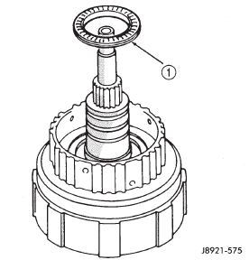 Fig. 259 Removing Clutch Drum Thrust Bearing Assembly