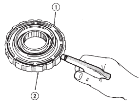 Fig. 283 Removing/Installing Piston And Sleeve