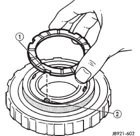 Fig. 286 Installing Second Brake Thrust Washer