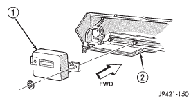 Fig. 70 TCM Location (Left Hand Drive)