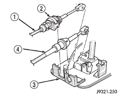 Fig. 301 Park Lock Cable Attac