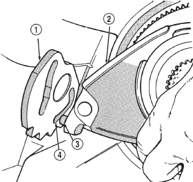 Fig. 35 Disengaging Low Range Fork