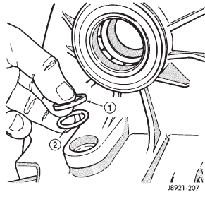 Fig. 38 Sector Bushing And O-Ring Removal