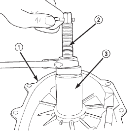 Fig. 57 Remove Front Output Shaft Rear Bearing