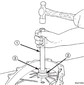 Fig. 58 Install Front Output Shaft Rear Bearing