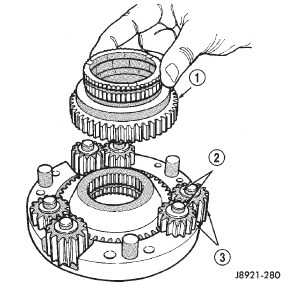 Fig. 62 Installing Mainshaft And Planet Gears