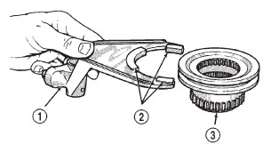 Fig. 69 Assembling Low Range Fork And Hub