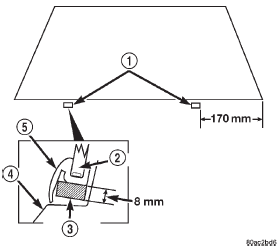 Fig. 5 Windshield Bottom Support Spacers