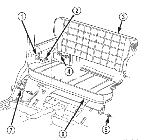 Fig. 15 Rear Seat Cushion/Seat Back