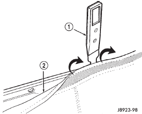 Fig. 16 Seat Cushion Cover Retaining Clip Removal