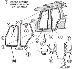 Fig. 34 Door Opening Weatherstrip