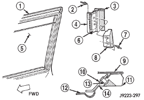 Fig. 39 Front Door Upper Spacer Block-Two-Door