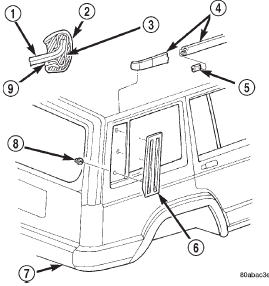 Fig. 62 Quarter Window Applique and Drip Molding