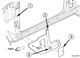 Fig. 66 Lower A-Pillar Cowl Trim