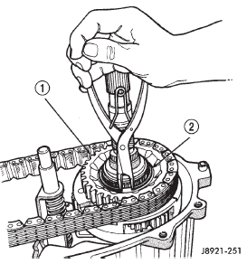 Fig. 23 Drive Sprocket Snap-Ring Removal