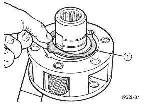 Fig. 37 Front Tabbed Thrust Washer Removal