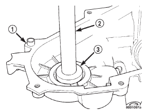 Fig. 42 Front Output Shaft Bearing Removal