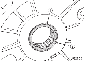 Fig. 48 Output Shaft Rear Bearing Installation Depth