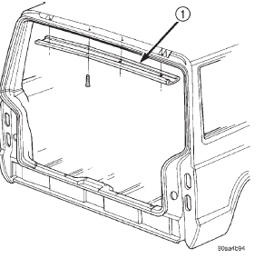 Fig. 71 Liftgate Opening Upper Trim