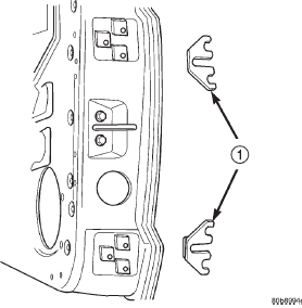 Fig. 97 Door Adjustment Shims