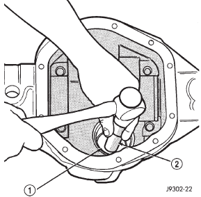 Fig. 53 Front Bearing Cup Removal