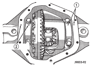 Fig. 34 Differential Bearing Cap Reference Letters