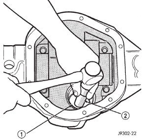 Fig. 40 Front Bearing Cup Removal