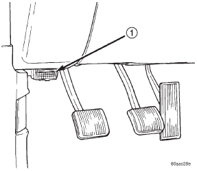 Fig. 1 Data Link (Diagnostic) Connector Location