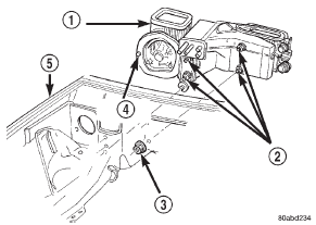 Fig. 40 Heater-A/C Housing Remove/Install