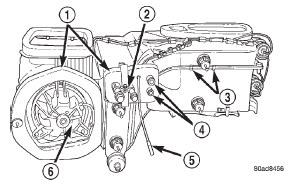 Fig. 41 Heater-A/C Housing Disassembly