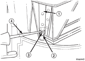 Fig. 44 Mode Door Lever Remove/Install - Typical