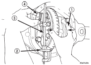 Fig. 99 Hold Differential Case and Zero Dial Indicator