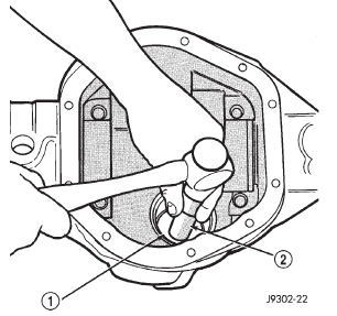 Fig. 36 Front Bearing Cup Removal