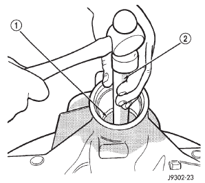 Fig. 37 Rear Bearing Cup Removal