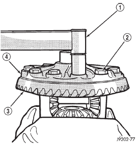 Fig. 23 Ring Gear Bolt Installation