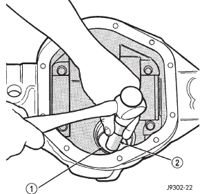 Fig. 26 Front Bearing Cup Removal