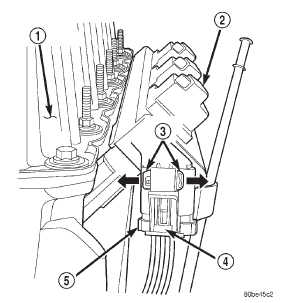 Fig. 23 Ignition Coil Electrical Connector-4.0L 6-Cylinder Engine