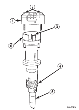 Fig. 28 CMP and Oil Pump Drive Shaft-4.0L Engine