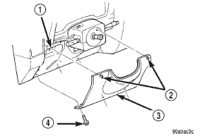 Fig. 4 Steering Column Opening Cover Remove/Install