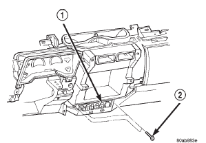 Fig. 8 Instrument Panel Accessory Switch Bezel Remove/Install