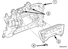 Fig. 12 Instrument Cluster Remove/Install