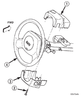 Fig. 13 Steering Column Shrouds Remove/Install